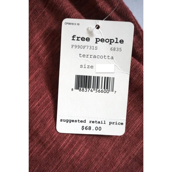 Free People Beach One Body Terracotta Cotton Cocoon Cowl Pullover - NWT - Picture 4 of 6